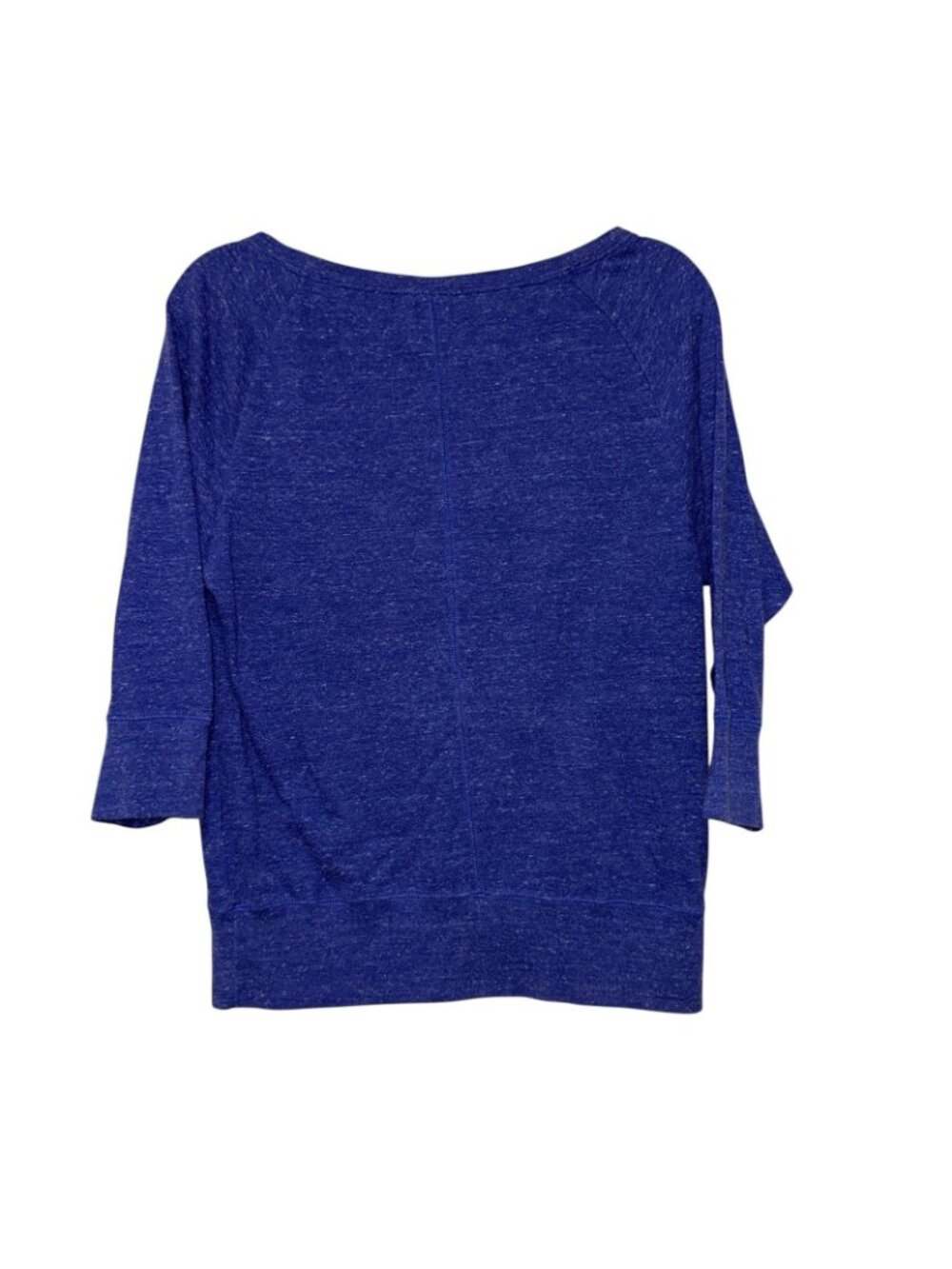 Nike Sportswear Gym Vintage Crew 3/4 Sleeve Scoop Neck Heathered Blue Pullover - Picture 2 of 5